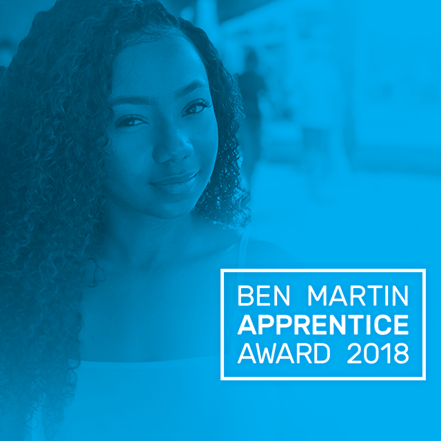 Marissa Lewis-Peart Ben Martin Apprentice Award