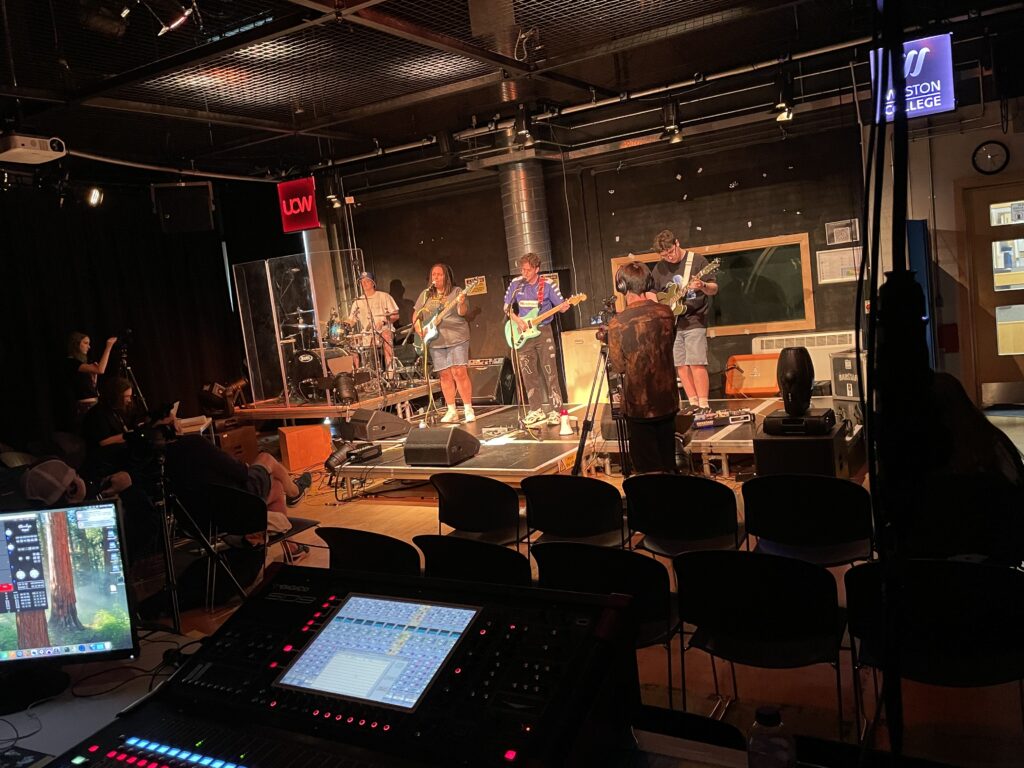 Weston College Music and Media Students Support Live Band Recording!