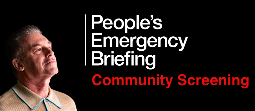 Screening of National Emergency Briefing film at Bristol Business School