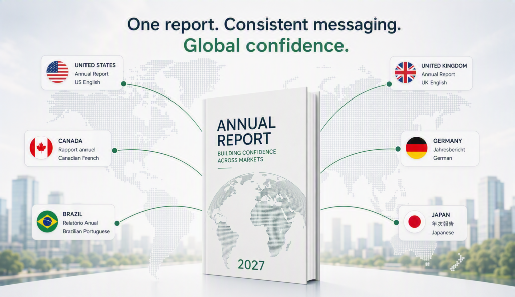 Annual report translation that builds confidence across markets