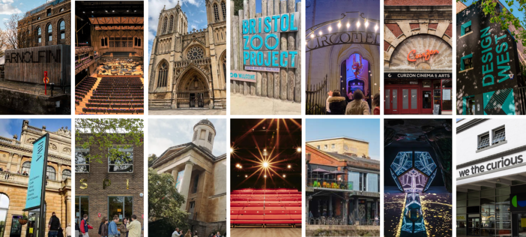 Arts and culture venues and attractions to support in the Bristol Creative Industries member community